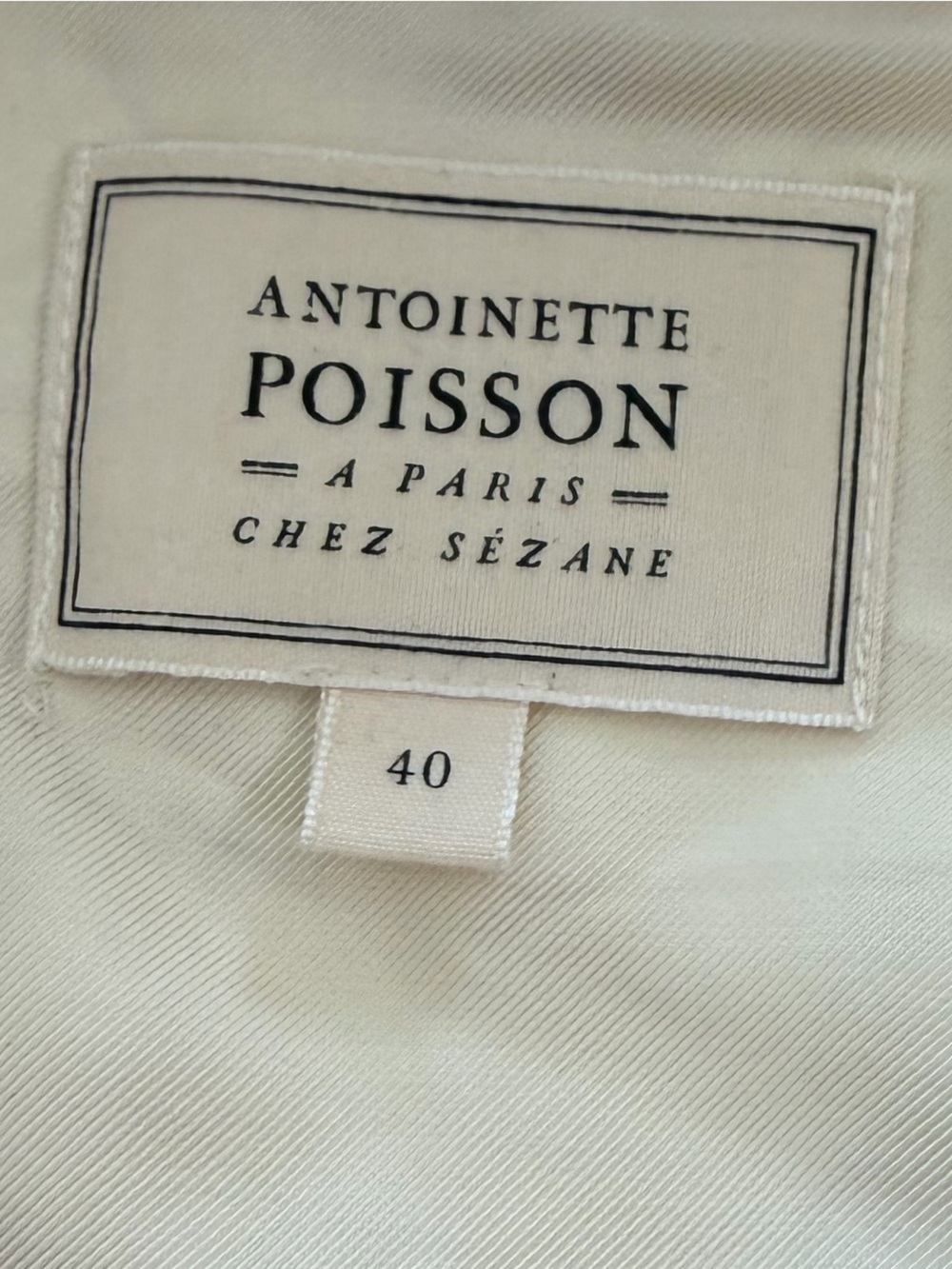 SEZANE X ANTOINETTE POISSON Annie Pink Birds Button Down Top Size 40 VGUC - Picture 5 of 6